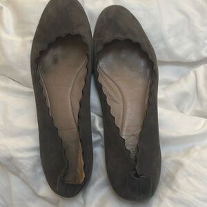 Chloé ballet flats suede